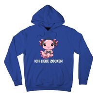 I Love Computer Gaming Gaming Axolotl Gift Hoodie