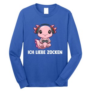 I Love Computer Gaming Gaming Axolotl Gift Long Sleeve Shirt