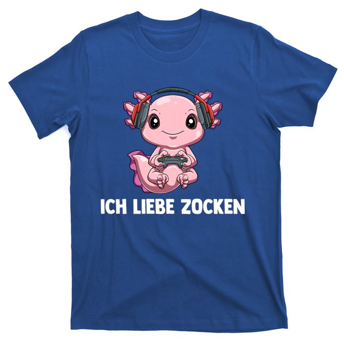 I Love Computer Gaming Gaming Axolotl Gift T-Shirt