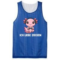 I Love Computer Gaming Gaming Axolotl Gift Mesh Reversible Basketball Jersey Tank