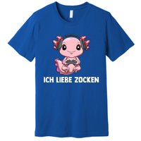 I Love Computer Gaming Gaming Axolotl Gift Premium T-Shirt