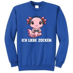 I Love Computer Gaming Gaming Axolotl Gift Tall Sweatshirt