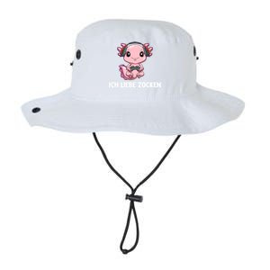 I Love Computer Gaming Gaming Axolotl Gift Legacy Cool Fit Booney Bucket Hat