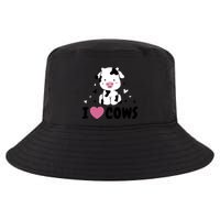 I Love Cows Heart Cool Comfort Performance Bucket Hat