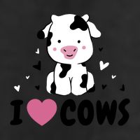 I Love Cows Heart Cool Comfort Performance Bucket Hat
