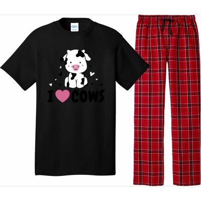 I Love Cows Heart Pajama Set