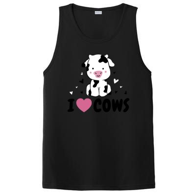 I Love Cows Heart PosiCharge Competitor Tank