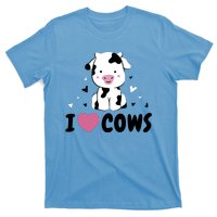 I Love Cows Heart T-Shirt