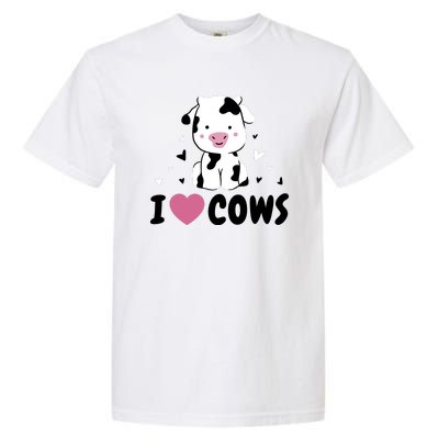 I Love Cows Heart Garment-Dyed Heavyweight T-Shirt