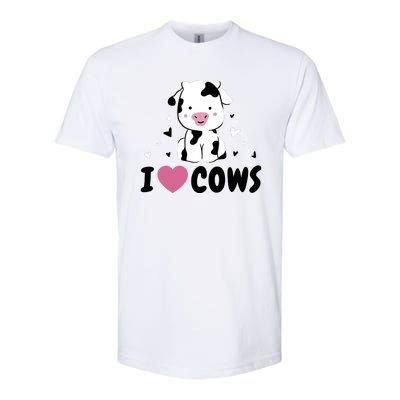 I Love Cows Heart Softstyle CVC T-Shirt