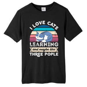 I love Cats Learning and like Three People Tall Fusion ChromaSoft Performance T-Shirt