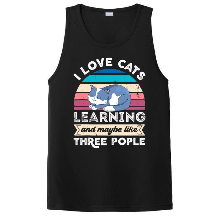 I love Cats Learning and like Three People PosiCharge Competitor Tank