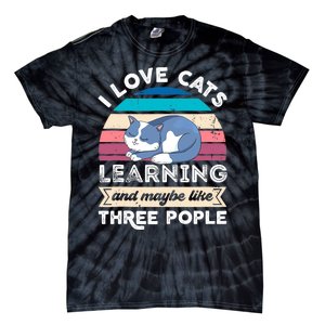 I love Cats Learning and like Three People Tie-Dye T-Shirt