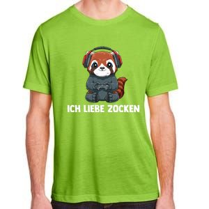 I Love Computer Gaming Gaming Red Panda Gift Adult ChromaSoft Performance T-Shirt