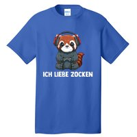 I Love Computer Gaming Gaming Red Panda Gift Tall T-Shirt