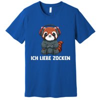 I Love Computer Gaming Gaming Red Panda Gift Premium T-Shirt