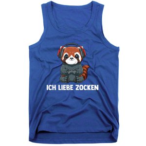 I Love Computer Gaming Gaming Red Panda Gift Tank Top