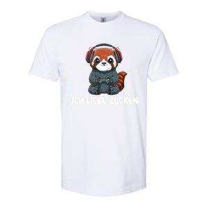 I Love Computer Gaming Gaming Red Panda Gift Softstyle CVC T-Shirt