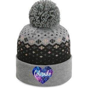 I Love Colorado Usa Great Gift The Baniff Cuffed Pom Beanie