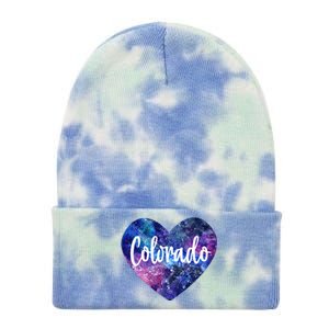 I Love Colorado Usa Great Gift Tie Dye 12in Knit Beanie