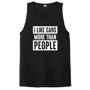 I Like Car More Than People Funny Car Lover PosiCharge Competitor Tank