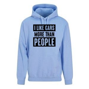 I Like Car More Than People Funny Car Lover Unisex Surf Hoodie