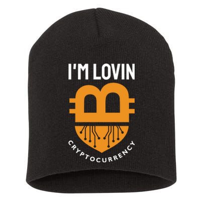 Im Lovin Cryptocurrency Short Acrylic Beanie