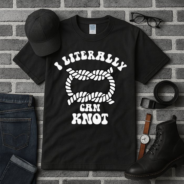 I Literally Can Knot Funny Knotting Tall T-Shirt