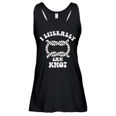 I Literally Can Knot Funny Knotting Ladies Essential Flowy Tank