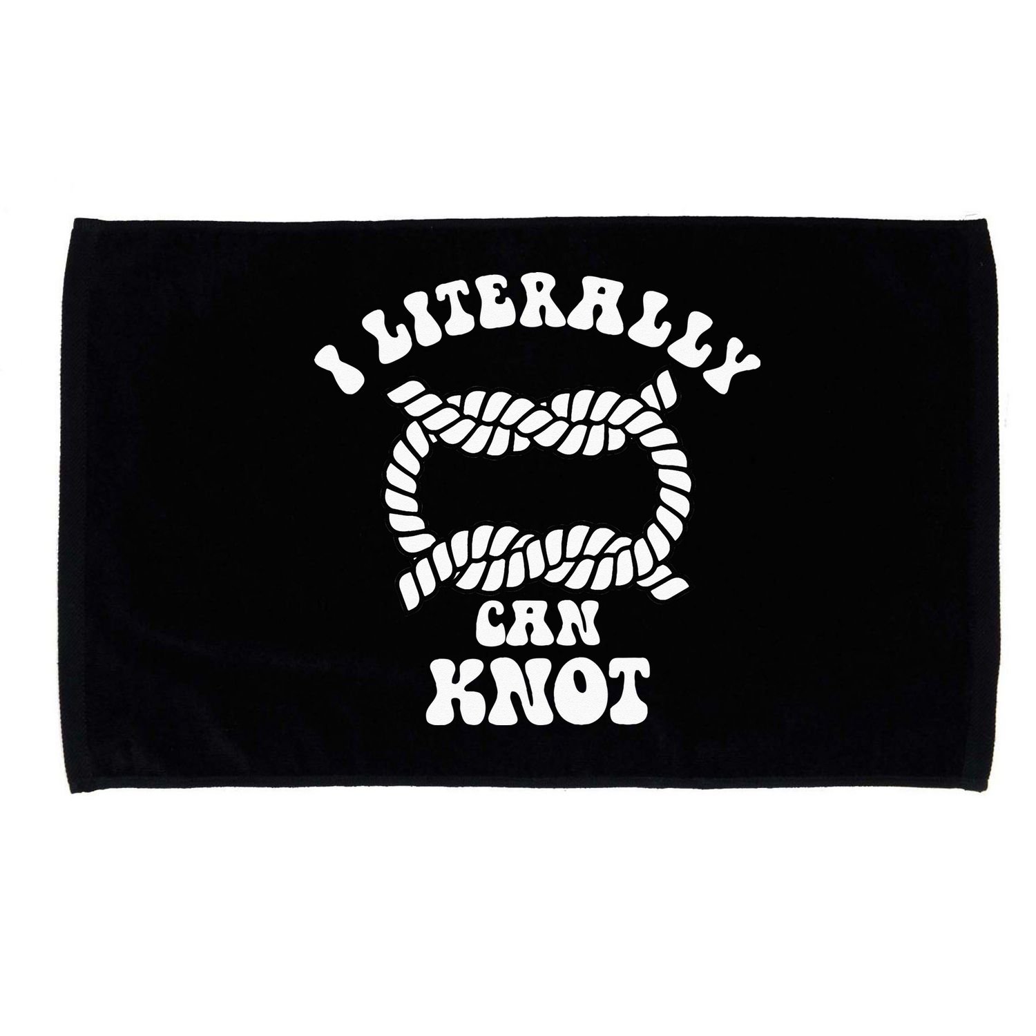 I Literally Can Knot Funny Knotting Microfiber Hand Towel