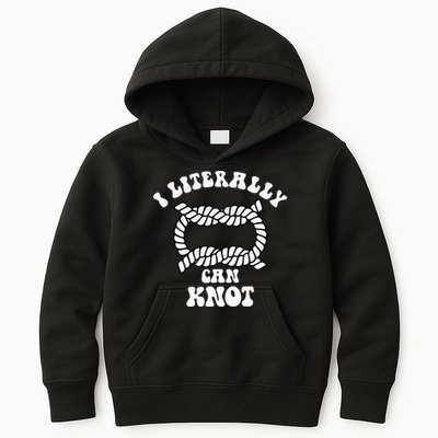 I Literally Can Knot Funny Knotting Kids Hoodie