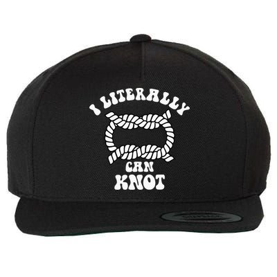 I Literally Can Knot Funny Knotting Wool Snapback Cap