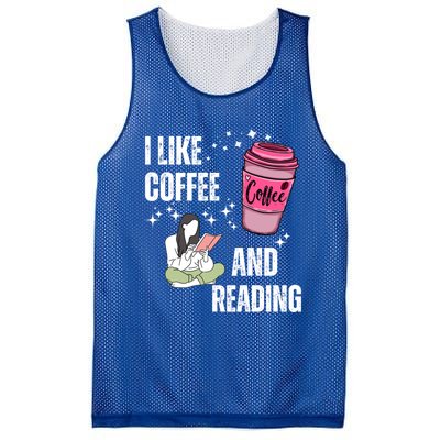 I Like Coffee And Reading For Coffee Lovers Present Gift Mesh Reversible Basketball Jersey Tank