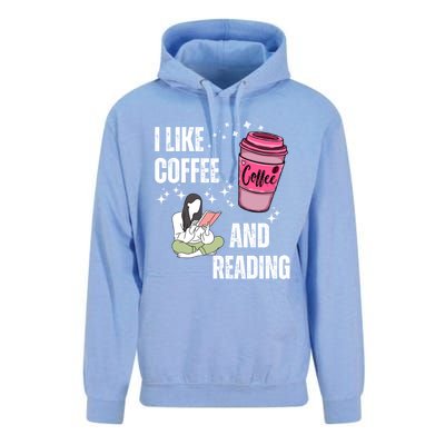 I Like Coffee And Reading For Coffee Lovers Present Gift Unisex Surf Hoodie