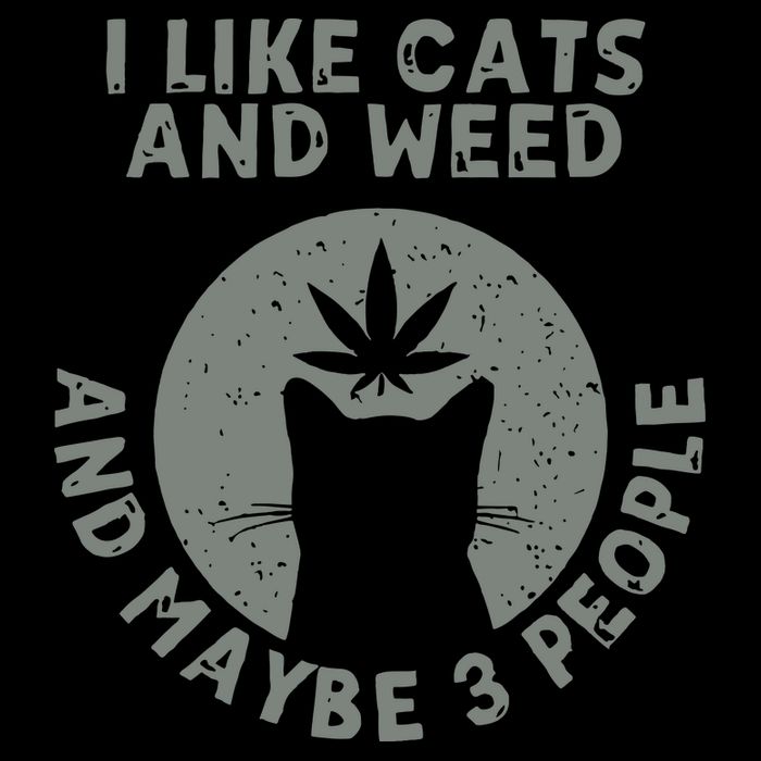 I Like Cats And Weed And Maybe 3 People 420 Day cannabis Cooling Performance Crew T-Shirt