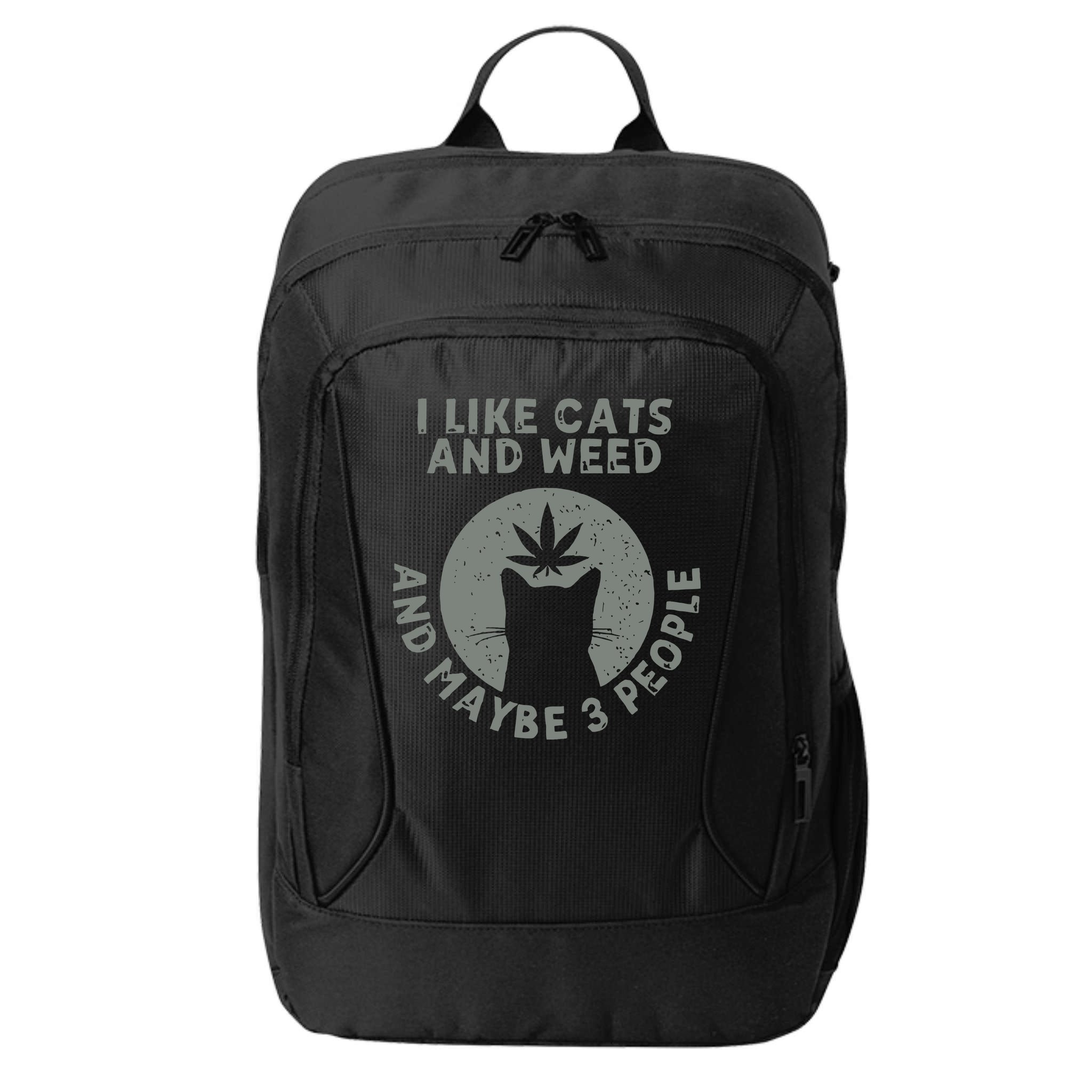 I Like Cats And Weed And Maybe 3 People 420 Day cannabis City Backpack