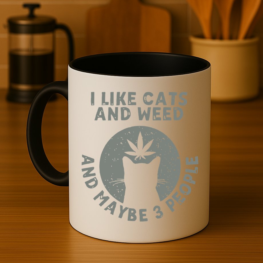 I Like Cats And Weed And Maybe 3 People 420 Day cannabis Mug