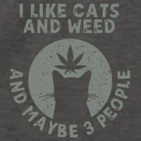 I Like Cats And Weed And Maybe 3 People 420 Day cannabis Vector Backpack