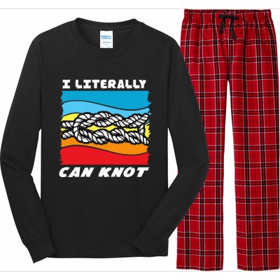 I Literally Can Knot Funny Knotting Long Sleeve Pajama Set