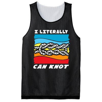 I Literally Can Knot Funny Knotting Mesh Reversible Basketball Jersey Tank