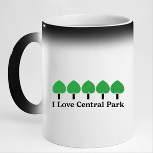 I Love Central Park 11oz Black Color Changing Mug