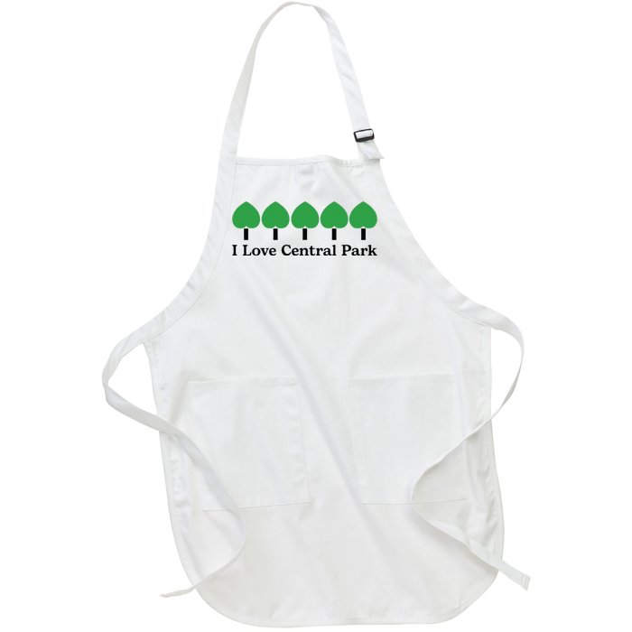 I Love Central Park Full-Length Apron With Pockets