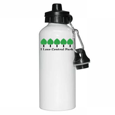 I Love Central Park Aluminum Water Bottle