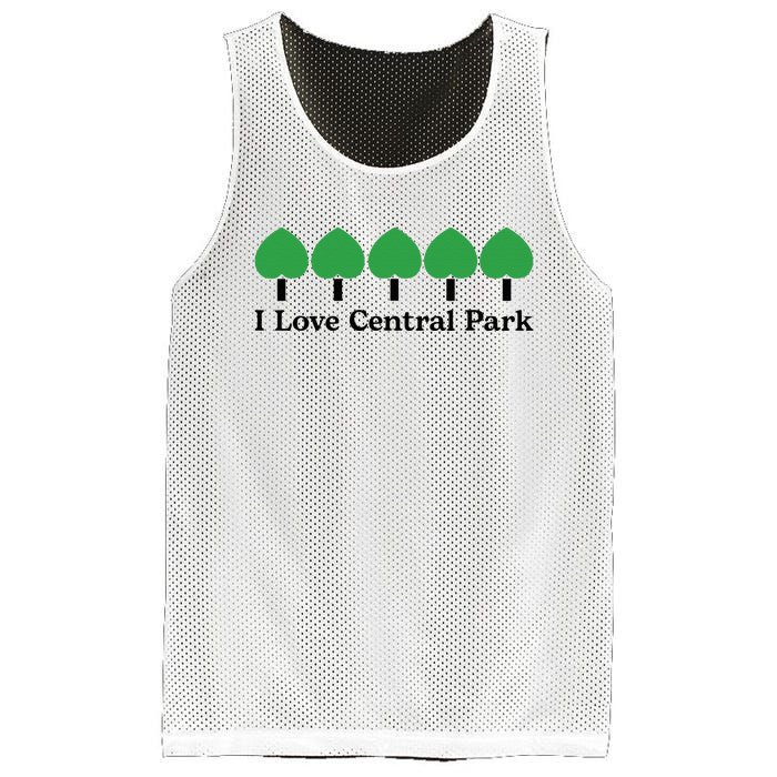 I Love Central Park Mesh Reversible Basketball Jersey Tank