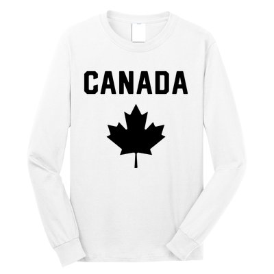 I Love Canada Minimalist Canadian Flag Long Sleeve Shirt