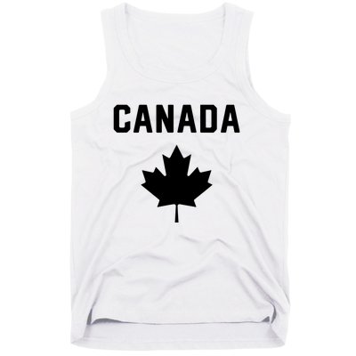 I Love Canada Minimalist Canadian Flag Tank Top