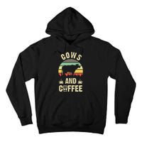 I like Cows & Coffee Funny vintage Pet theme lover Tall Hoodie