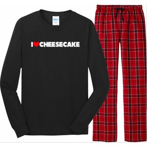 I Love Cheesecake Gift Long Sleeve Pajama Set