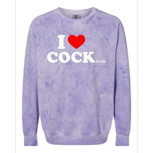 I Love Cocktails I Heart Cocktail Funny Drinking Party Colorblast Crewneck Sweatshirt