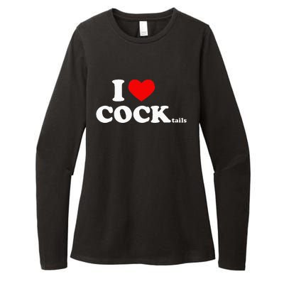 I Love Cocktails I Heart Cocktail Funny Drinking Party Womens CVC Long Sleeve Shirt